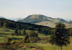 Albert Bierstadt Hill and Dale painting