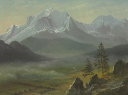 Albert Bierstadt Mont Blanc painting