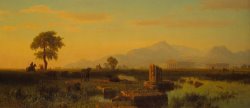 Albert Bierstadt Ruins Of Paestum painting