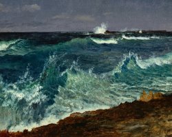 Albert Bierstadt Seascape painting