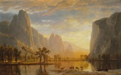 Albert Bierstadt Valley Of The Yosemite painting