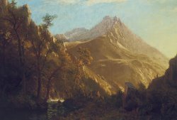 Albert Bierstadt Wasatch Mountains painting