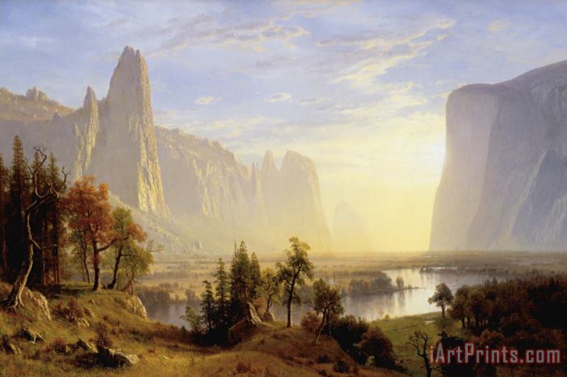 Yosemite Valley painting - Albert Bierstadt Yosemite Valley Art Print