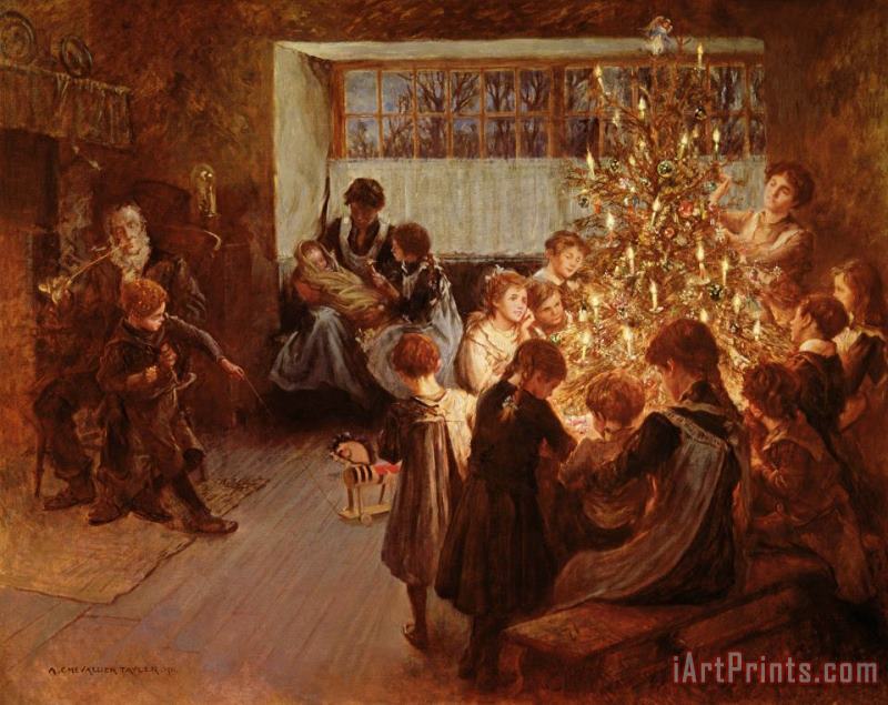 Albert Chevallier Tayler The Christmas Tree Art Print
