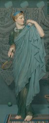Albert Joseph Moore Battledore painting