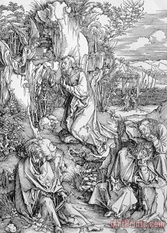 Albrecht Duerer Agony In The Garden From The 'great Passion' Series Art Painting