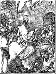 Albrecht Durer Jesus On The Donkey Palm Sunday Etching