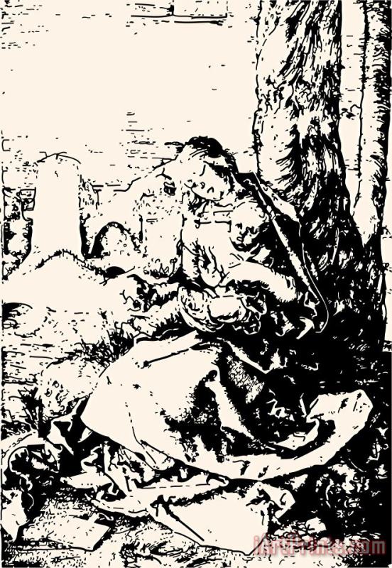 Albrecht Durer Madonna With The Pear Engraving Art Print