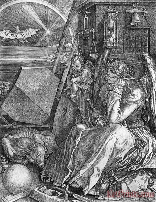 Albrecht Durer Melencolia I Art Painting