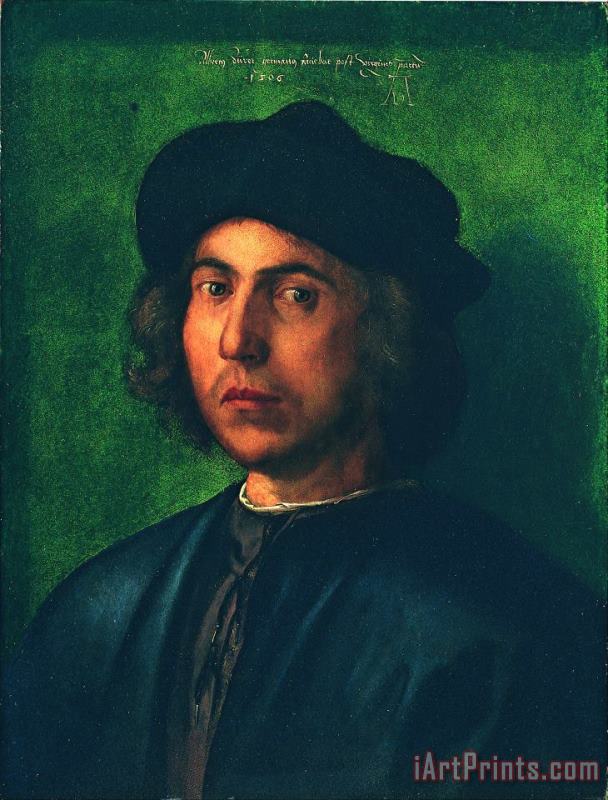 Albrecht Durer Portrait of a Young Man Art Painting