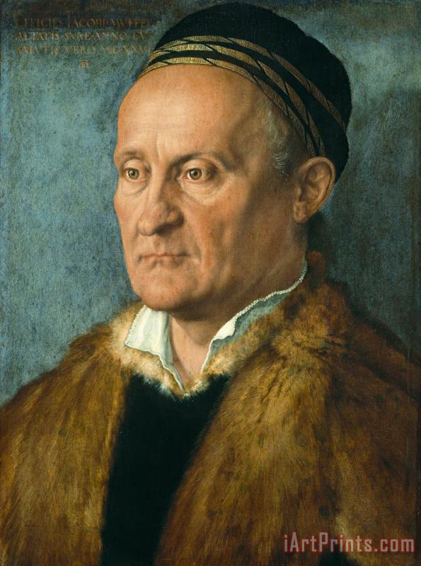 Portrait Of Jakob Muffel painting - Albrecht Durer Portrait Of Jakob Muffel Art Print
