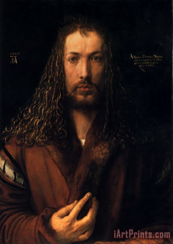 Albrecht Durer Self Portrait Art Painting