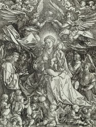Albrecht Durer or Duerer The Virgin And Child Surrounded By Angels painting