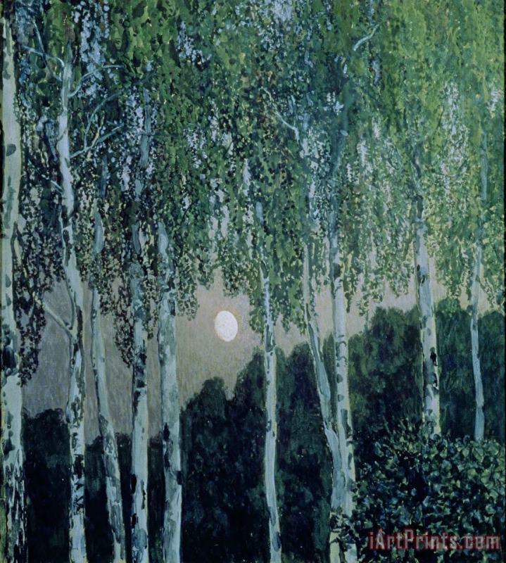 Birch Trees painting - Aleksandr Jakovlevic Golovin Birch Trees Art Print