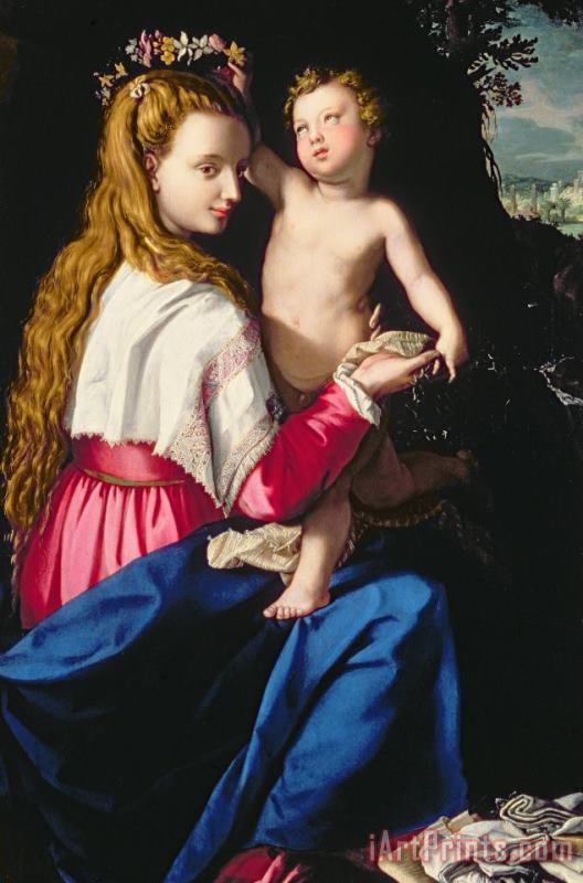 Alessandro Allori Madonna And Child Art Painting