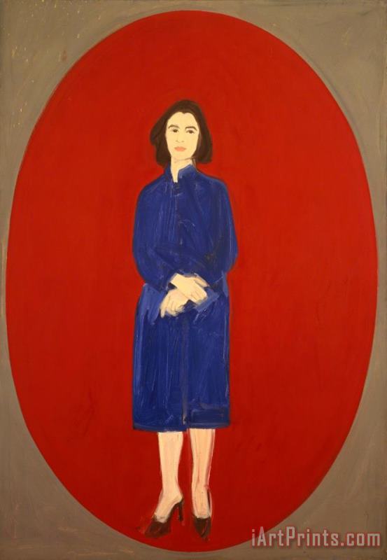 Ada (oval), 1959 painting - Alex Katz Ada (oval), 1959 Art Print