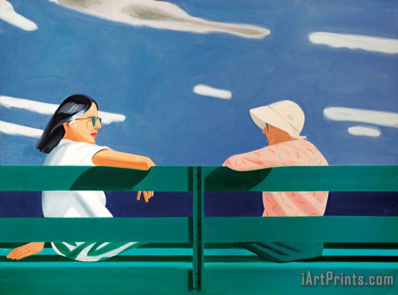 Ada And Louise, 1987 painting - Alex Katz Ada And Louise, 1987 Art Print