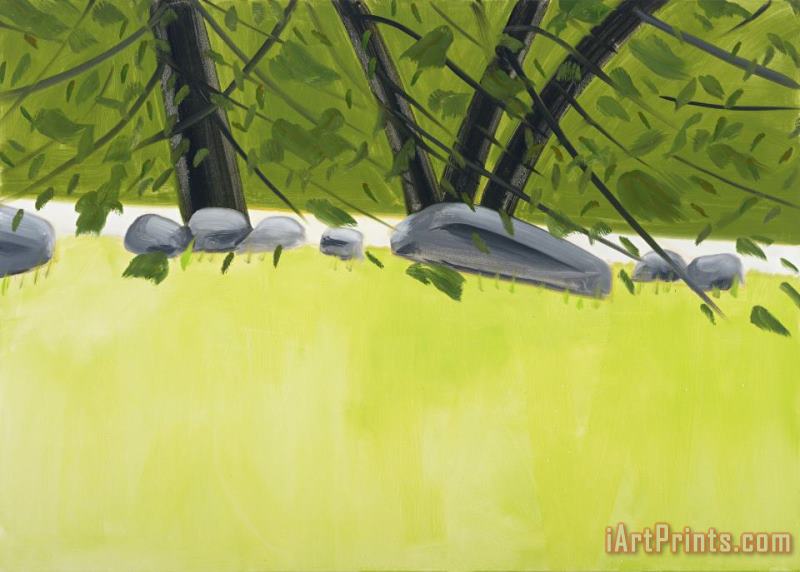 Alex Katz Four Trees 2, 2015 Art Painting