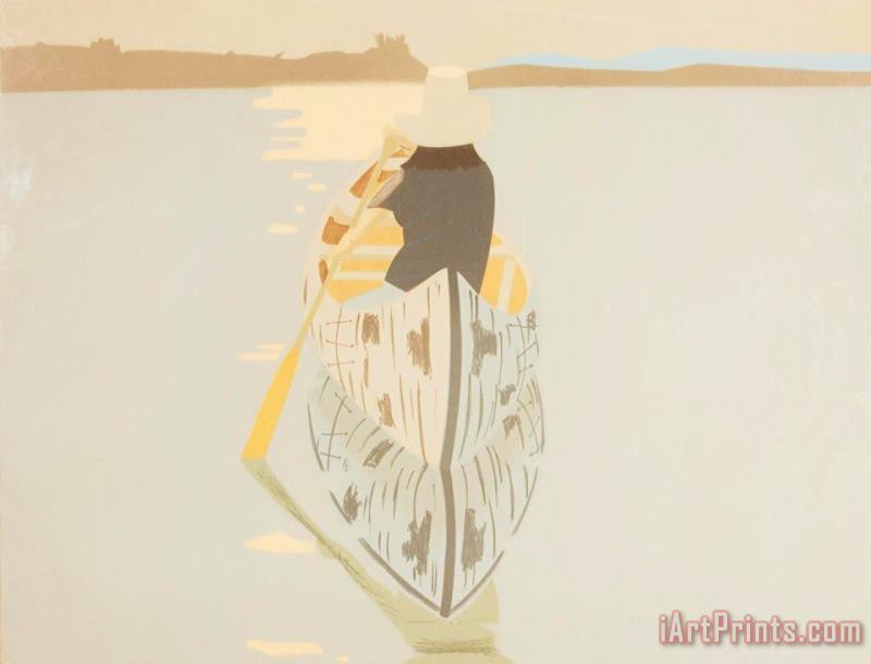 Alex Katz Good Afternoon 2 (gray Rowboat), 1975 Art Print