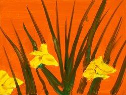 Alex Katz Iris Study 7, 2019