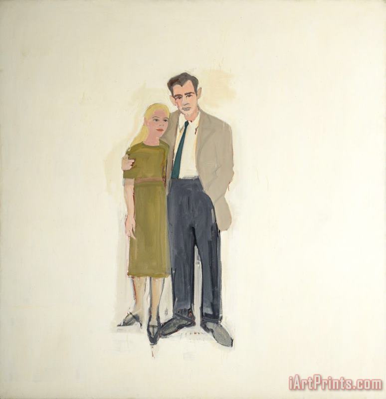 Irving And Lucy, 1958 painting - Alex Katz Irving And Lucy, 1958 Art Print