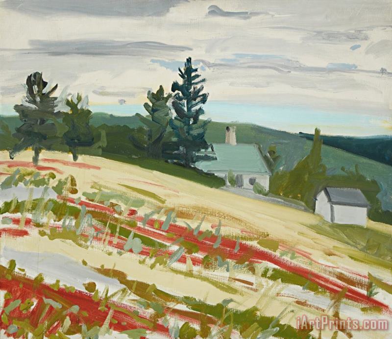 Landscape, Maine painting - Alex Katz Landscape, Maine Art Print