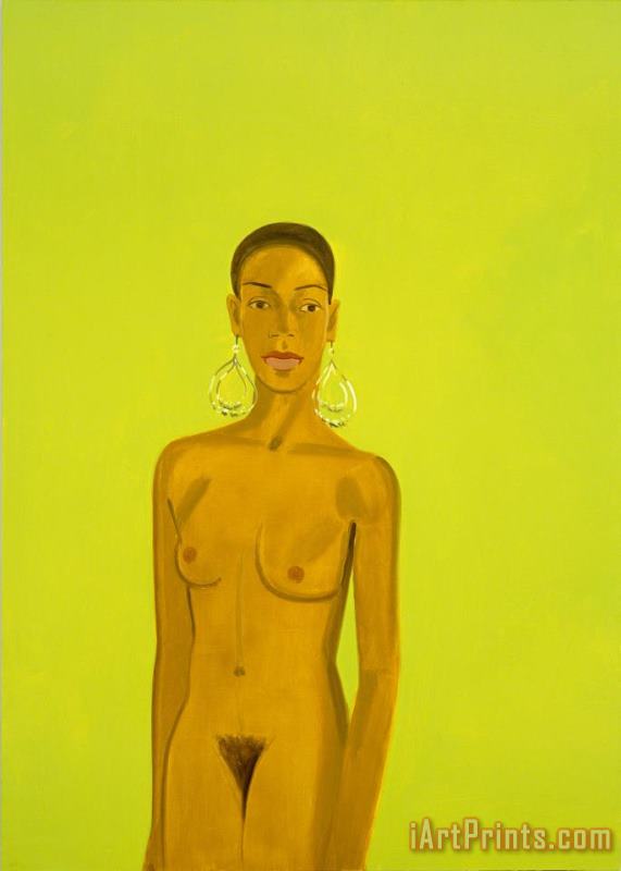 Alex Katz Nude, 2005 Art Painting