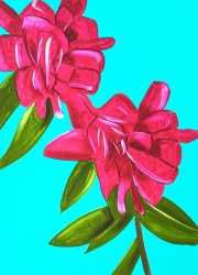 Alex Katz Peonies, From The Flowers Portfolio, 2021