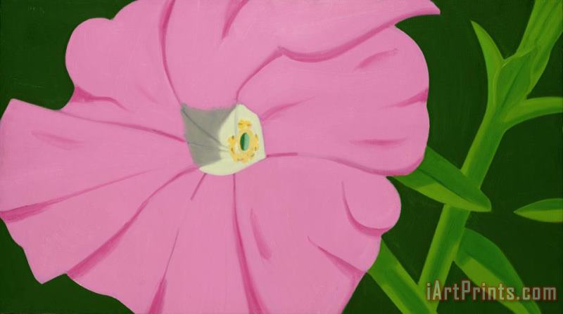 Alex Katz Pink Petunia #2 Art Painting