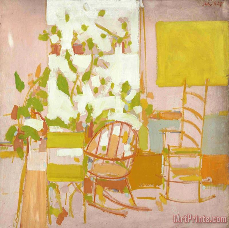 Porch, 1958 painting - Alex Katz Porch, 1958 Art Print