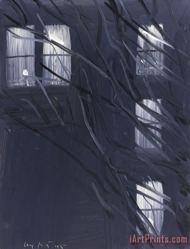 Purple Wind, 1995 painting - Alex Katz Purple Wind, 1995 Art Print