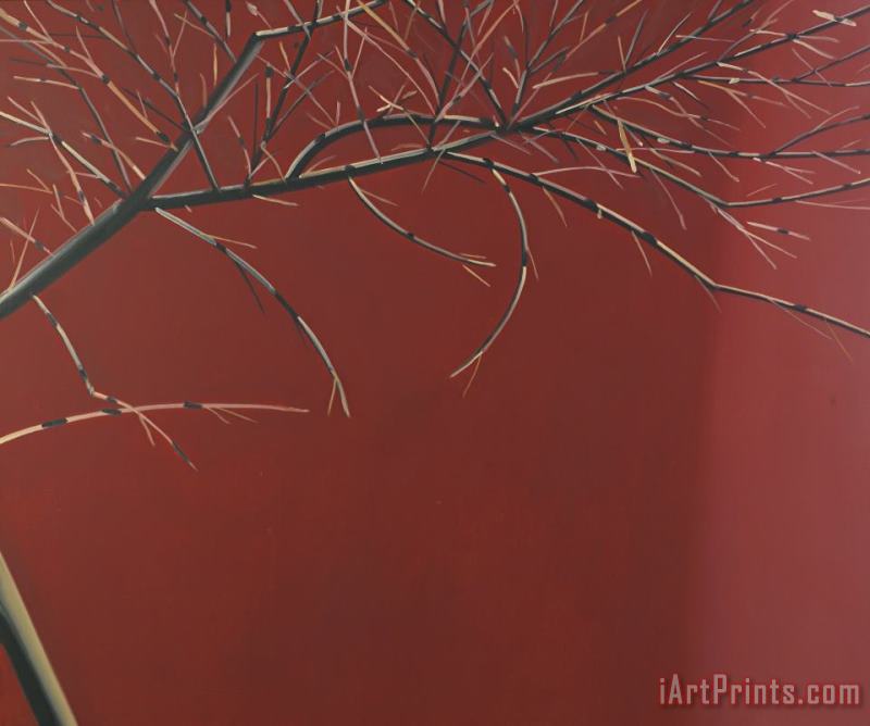 Red Branch painting - Alex Katz Red Branch Art Print