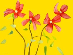 Alex Katz Red Dogwood 1, 2021