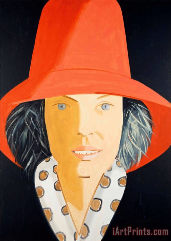 Alex Katz Red Hat (nicole), 2013 Art Painting