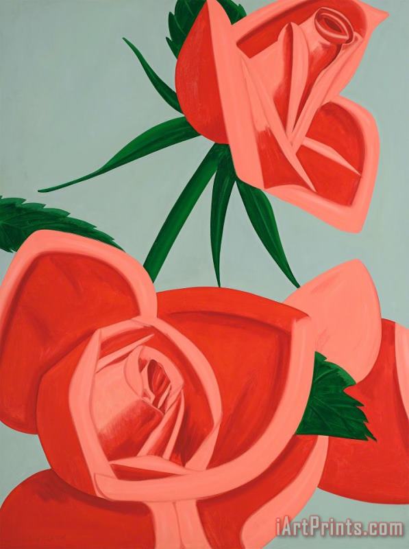 Rose Bud, 2019 painting - Alex Katz Rose Bud, 2019 Art Print