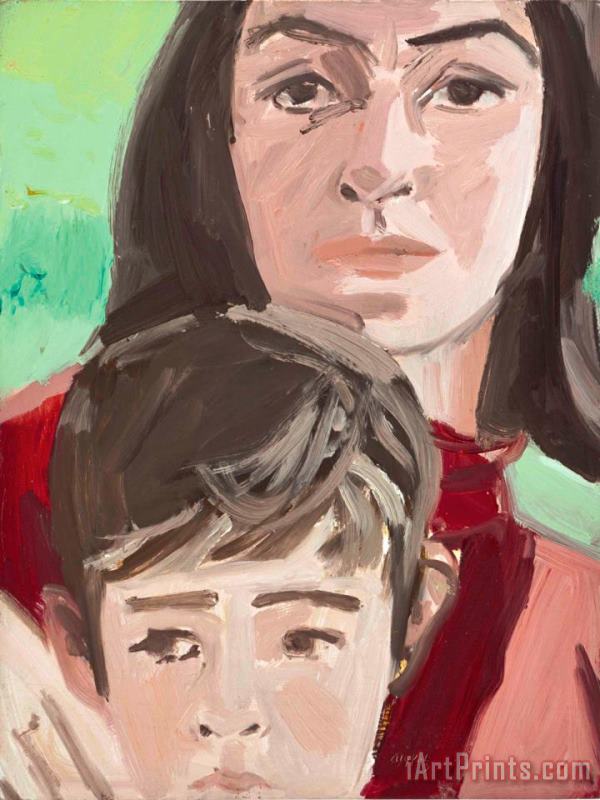 Study for Ada And Vincent, 1967 painting - Alex Katz Study for Ada And Vincent, 1967 Art Print