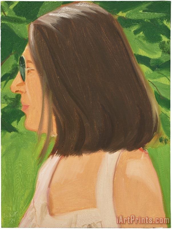 Study for Ada in Spain painting - Alex Katz Study for Ada in Spain Art Print Study for Ada in Spain painting - Alex Katz Study for Ada in Spain Art Print