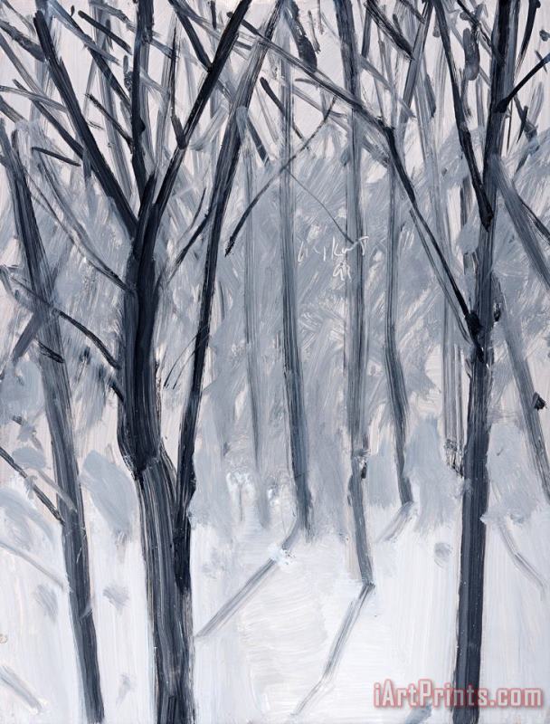 Study for Snow, 1993 painting - Alex Katz Study for Snow, 1993 Art Print