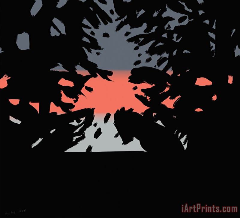 Sunset 2, From Sunrise Sunset Portfolio, 2020 painting - Alex Katz Sunset 2, From Sunrise Sunset Portfolio, 2020 Art Print