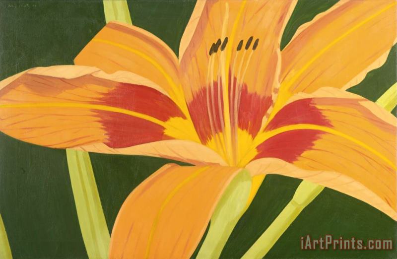 Alex Katz Tiger Lily Art Painting