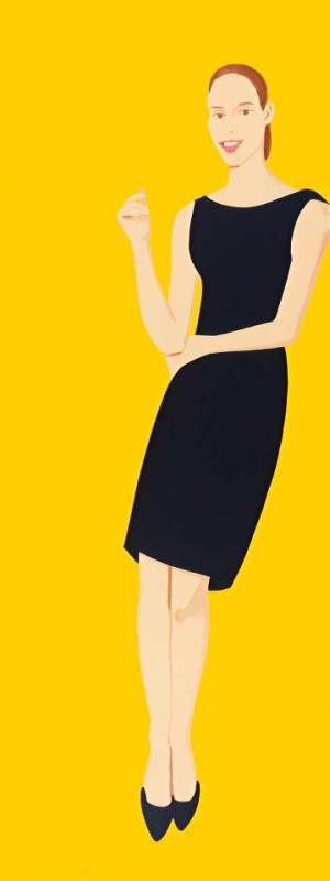 Ulla (from Black Dress Series), 2015 painting - Alex Katz Ulla (from Black Dress Series), 2015 Art Print
