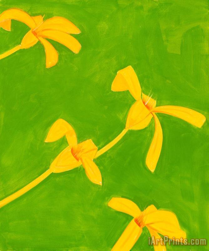 Alex Katz Untitled, Yellow Green, 2019 Art Painting