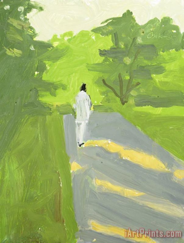 Vincent Walking, 2005 painting - Alex Katz Vincent Walking, 2005 Art Print