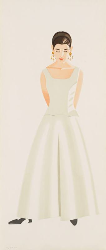 Alex Katz Wedding Dress, 1993 Art Painting