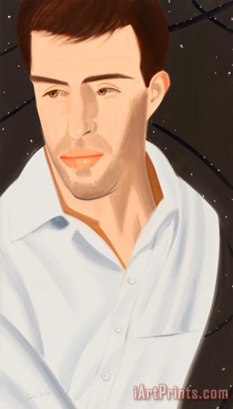 Alex Katz White Shirt (vincent 2), 2021 Art Painting