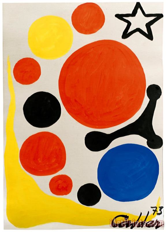 Sans Titre painting - Alexander Calder Sans Titre Art Print