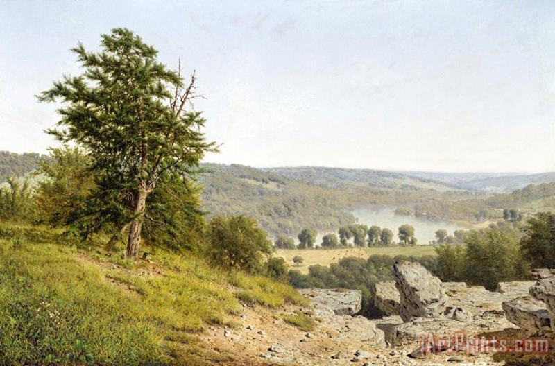 Landscape painting - Alexander Helwig Wyant Landscape Art Print