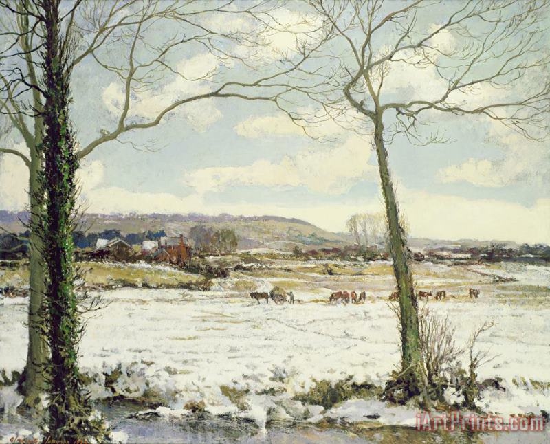  The Frozen Meadow painting - Alexander Jamieson  The Frozen Meadow Art Print