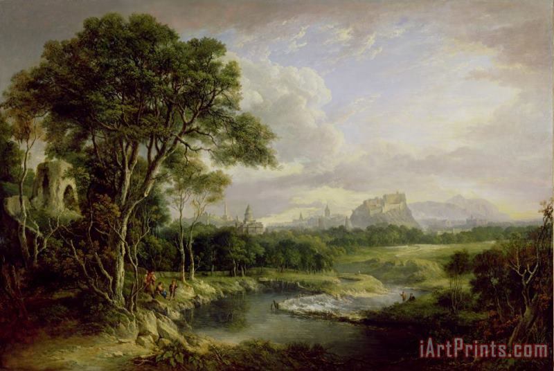 View of the City of Edinburgh painting - Alexander Nasmyth View of the City of Edinburgh Art Print