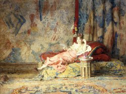 Alexandre Louis Leloir Harem Beauty painting